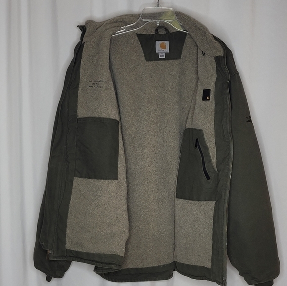 Carhartt Sherpa Lined Duck Jacket - 2XL - Picture 3 of 16